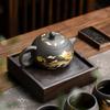 Dragon and Phoenix Purple Sand Pot Tea Color-changing Purple Clay  Zisha Teapot for Wood Stove or Stovetop Xuan-US