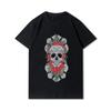 Plus Size 30 Patterns Cotton Harajuku Men T-Shirt Skull Print Tees Round Neck T Shirt Casual Tops