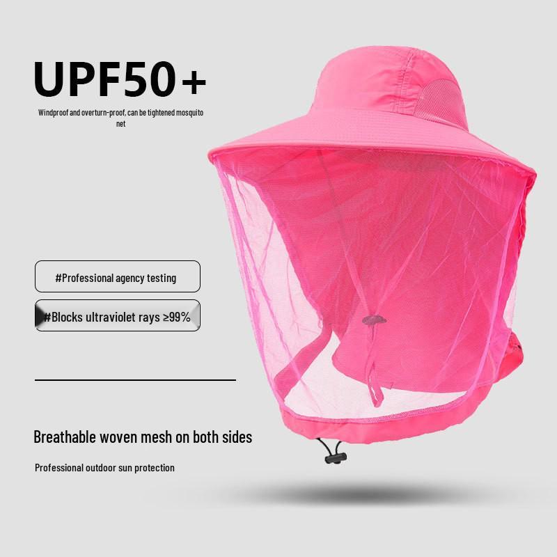 Унисекс летняя шляпа от солнца: Сетчатый, Защита от комаров, Быстросохнущий, Водонепроницаемый, Идеально подходит для рыбалки и альпинизма
