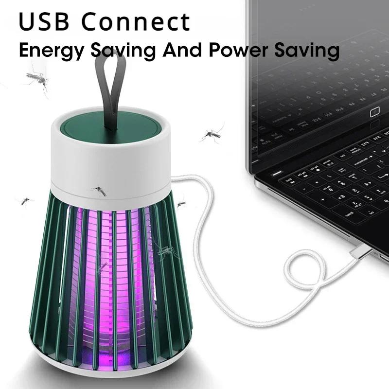 Лампа от комаров Портативная USB-зарядка Электрошоковая лампа от комаров Уличная бесшумная лампа от комаров Лампа от вредителей