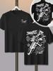 Summer Unisex Fun Graffiti M4 Eleunisexts And Handwritten Letter Pattern Trendy Streetwear Tshirt 100 Pure Cotton Soft Material
