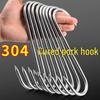 304 Stainless Steel Large S-Shaped Bacon & Meat Hook