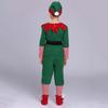 Dress Green Elf Costume Hat Christmas Party Accessories Kids Christmas Cosplay Costume  Children