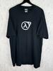 Half Life 2 Valve 2004 PC Game Promo Logo T-Shirt Valve Vintage Black Size XL Unisex T-Shirt