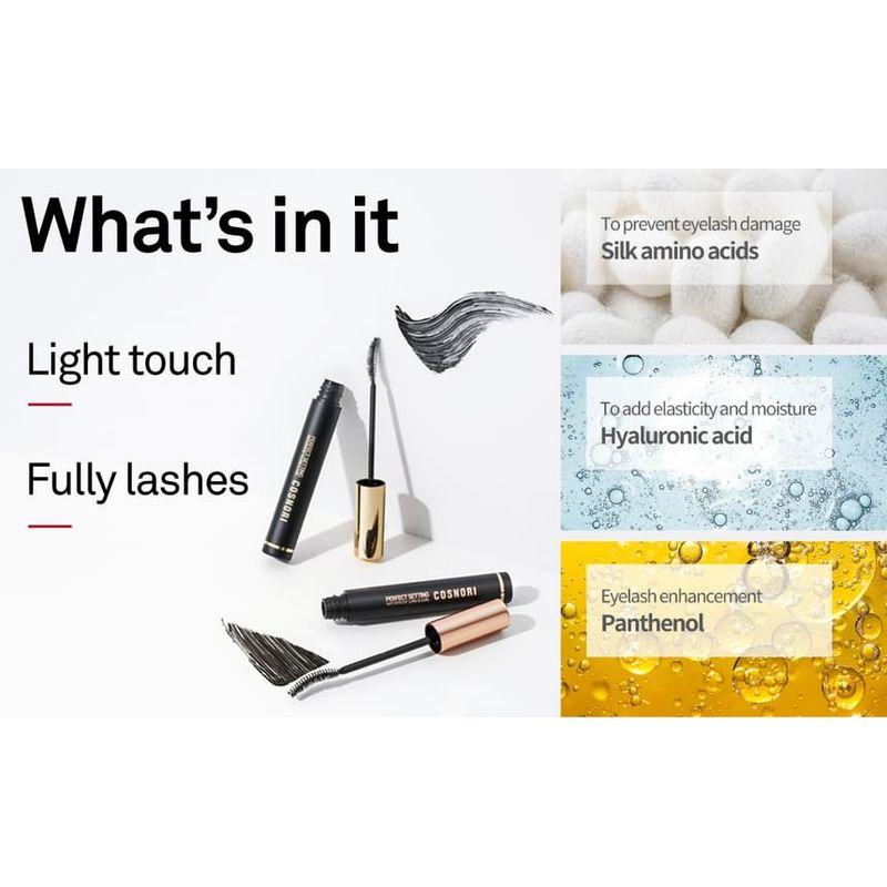 COSNORI - Perfect Setting Waterproof Mascara - 2 Types