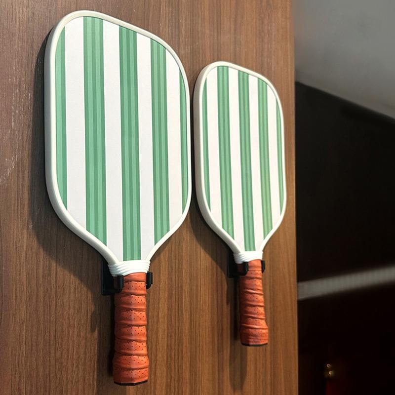 2Pcs Universals Pickleballs Paddles Holder Wall Mount Hanger Stainless Steel Pickleballs Fence Hook Tennis Rackets Clip