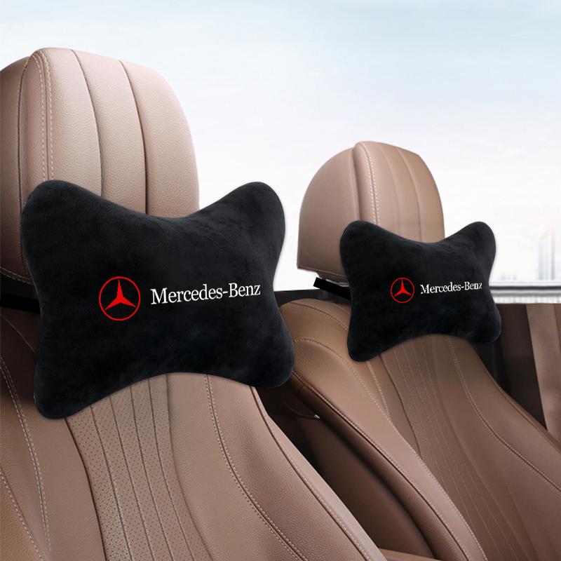 Car Headrest Neck Pillow Soft Car Neck Pillows Car interior stickers for Mercedes Benz AMG W203 W206 W220 W205 W211 W212 W201 OL8