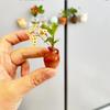 Ceramic Mini Plant Vase Excluding Plants Refrigerator Magnets Cute Vase Fridge Stickers  Gift