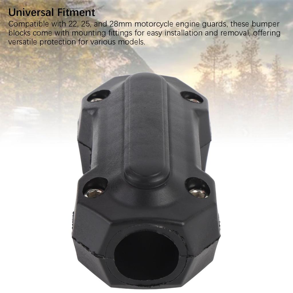 Motorcycle Bumper Block Universal Anti-Motorcycle Engine Bumper Block Protector Collision Engine Guard Protection Block 22 25 28mm Engine Guard