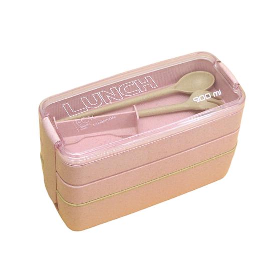 Коробка для завтрака, трехслойная, большая вместимость, смесь без запаха, большое уплотнение, разделительная тарелка для хранения продуктов