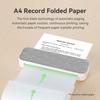 A4 Thermal Printer Paper 4 Roll, 8.3 inches Wide, Fax Paper, Compatible with PeriPage A40, M08F, MT810 and Other Portable Thermal Printers (4 Rolls |
