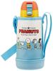 Skater Snoopy Water Bottle with Two-Tone Cover, 600ml, KSTCH6-A