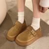 Women's Shoes Platform Female Footwear Casual Sneaker Round Toe Loafers With Fur Shallow Mouth Slip-on All-Match Clogs Dress New