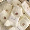 Women's Cute Cartoon Embroidered Socks for Autumn & Winter with Thickened and Mink Velvet for Home Sleeping