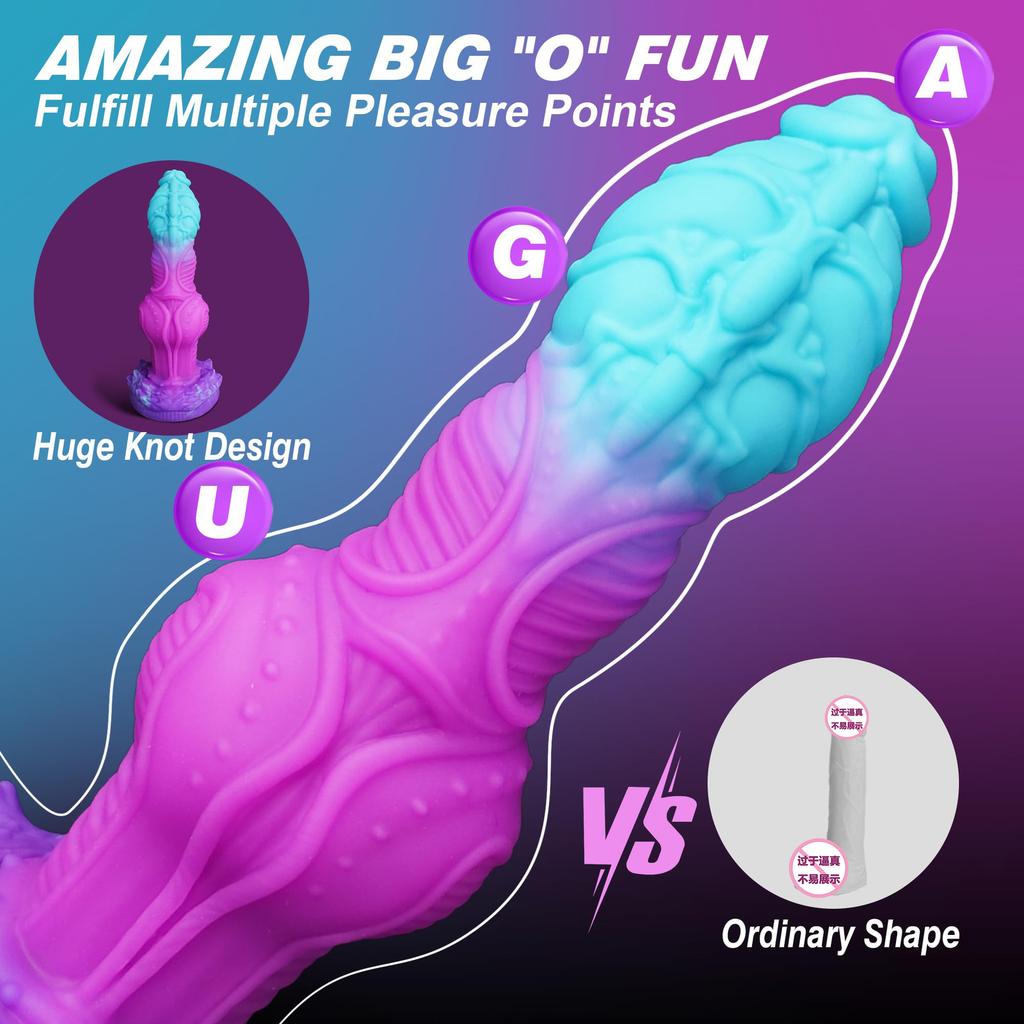 Alien Dildo Liquid Silicone Large Knot Anal Plug Posterior Chamber Anal Expansion Device Female Masturbation SM Adult Products