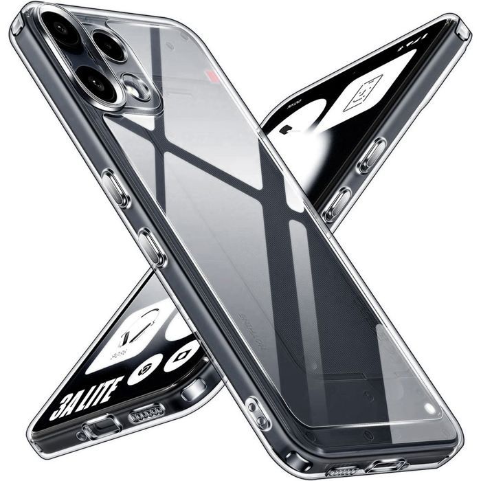 Coque pour Nothing Phone 3a Lite, Protection Silicone Antichoc Anti-Rayures Slim Transparent