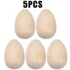 Realistic Wooden Easter Eggs DIY Graffiti Simulated Egg Handmade Holiday Decor Craft for Home Festival Design