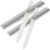 Amazing Harmony Nail Glass Case Includes Nail Nail and Nail Polisher of File, Included, Double-Sided, Silver, File, Buffer, (Set 2)
