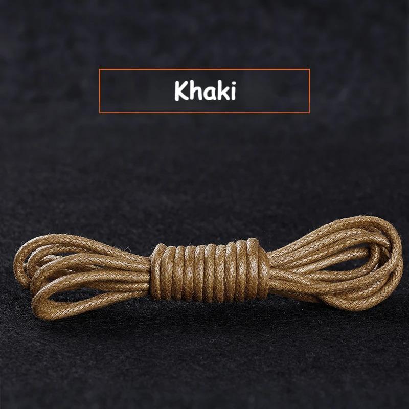 Кожаные шнурки 1 пара Хлопковые вощеные шнурки Мужские Черные Вощеные Деловой обуви Кожаной обуви Круглый шнурок для обуви Льняные Тонкие шнурки