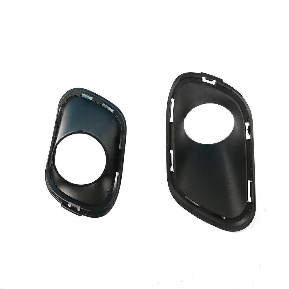 2 New Front Bumper Fog Light Lamp Bezel Cover For Jeep Cherokee Black 2014-2017