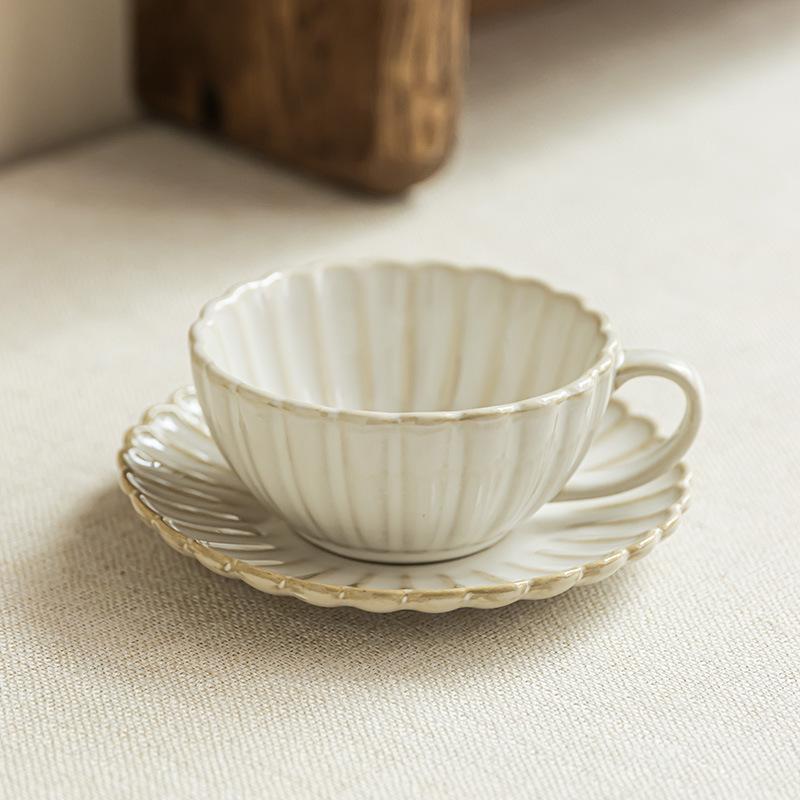 Изысканная кофейная чашка высокого класса, набор чашки и блюдца высокой ценности, керамическая кружка, чашка для латте, чашка для послеполуденного чая высокого класса.
