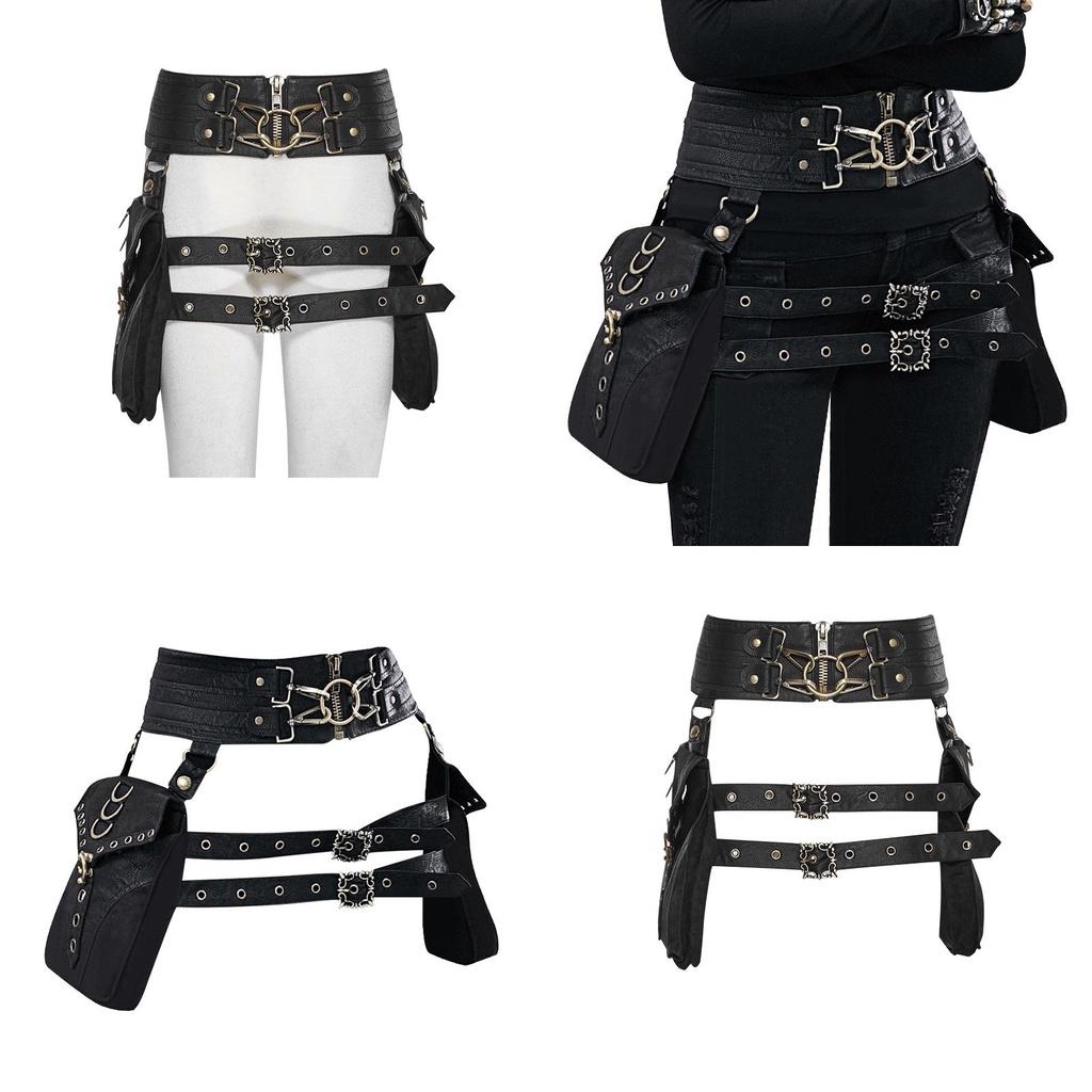 Женская поясная сумка Gearduke из искусственной кожи в стиле стимпанк с винтажным держателем для телефона, трендовая трансграничная мода