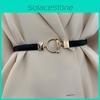 Элегантный женский пояс из ПУ с высокой талией для платьев и пальто классических черного и белого цветов