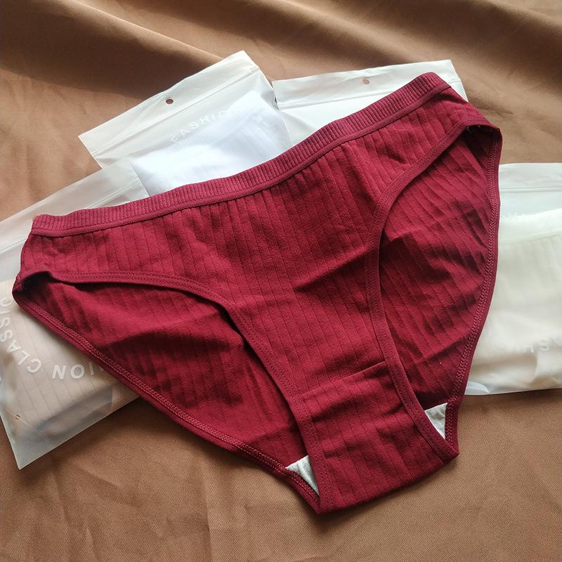 Мягкие и дышащие высококачественные удобные женские трусики-треугольники со средней посадкой из чистого хлопка женские трусики большого размера одинарные трусики сексуальные трусы