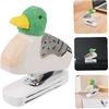 MAGICLULU Adorable Animal Desk Stapler Wooden Craft Stapler for Office Home Decor Students and Professionals Unique Stapling Tool