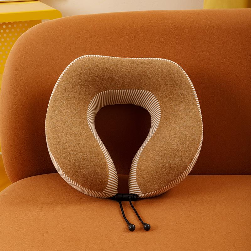 Travel Storage Nap Cervical Spine Neck Pillow Simple Striped Neck