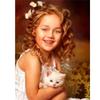 Full 5D DIY Diamond Painting Happy Little Girl Diamond Embroidery Mosaic Kits Cross Stitch Home Decor Handmade Gifts