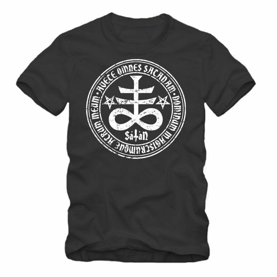 Unisex shirt Cotton Oversize Large Size Satanic Cross Sigil of Lucifer