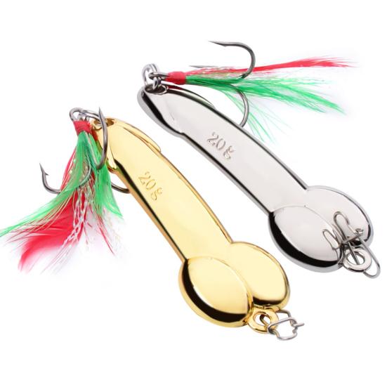 Metal Fishing Lure Bass Freshwater Saltwater Casting Hard Bait Treble Hook
