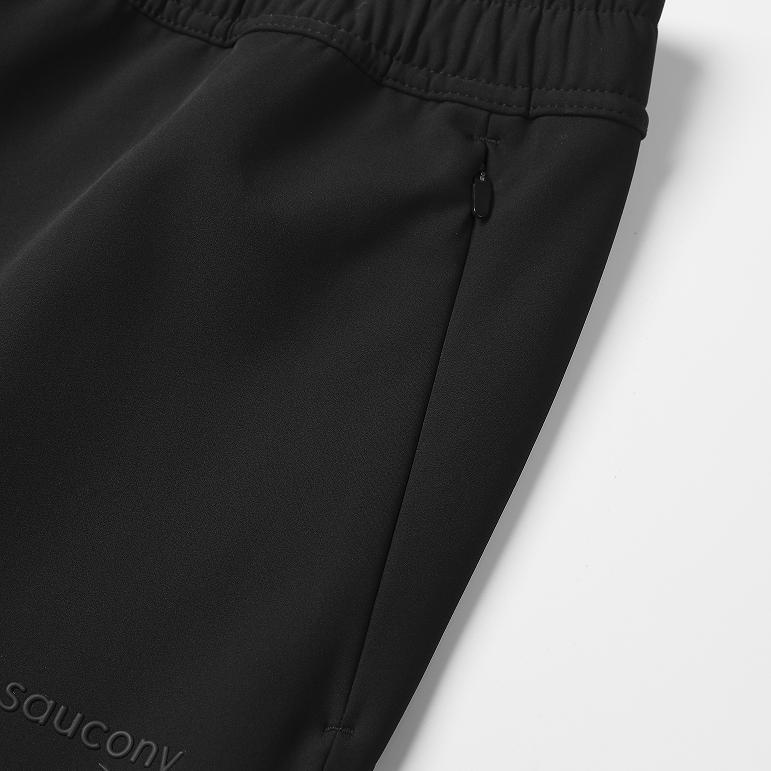 SAUCONY Однотонные повседневные брюки прямого кроя со средней посадкой, дышащие, мужские, низ SC2230046A-BK01