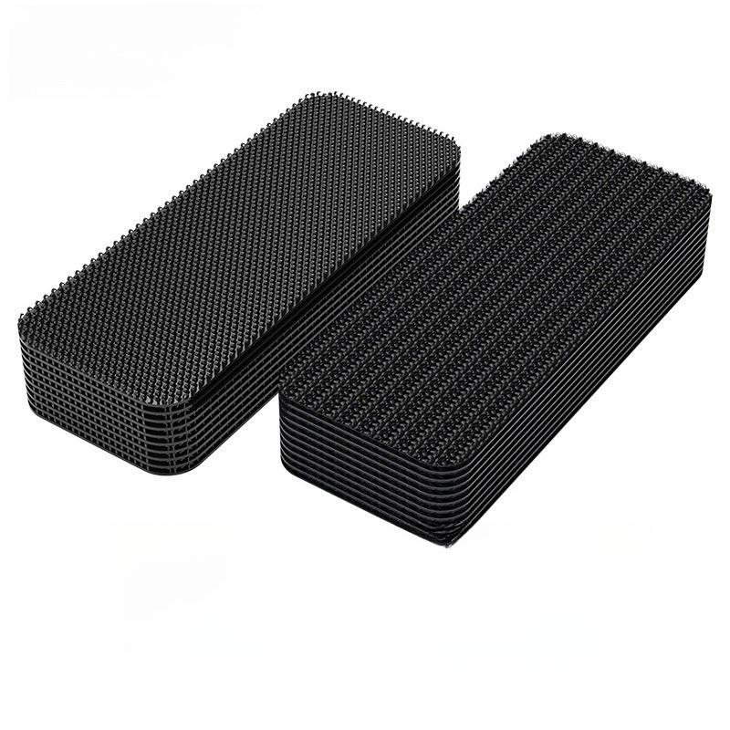 Car Mat Invisible Fixing Sticker, Anti-Slip High Temperature Resistant Double-Sided Velcro, Universal Automotive Fastener Clip
