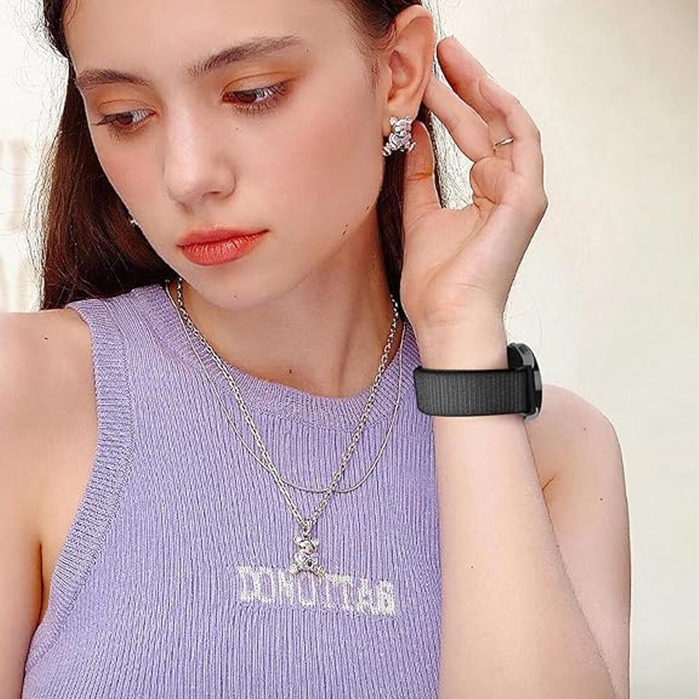 Ремешок для Samsung Galaxy Watch 4/5/6/7/FE/classic/5 Pro 44 мм 40 мм Без зазоров Магнитный нейлоновый браслет correa Galaxy Watch 7 Ремешок