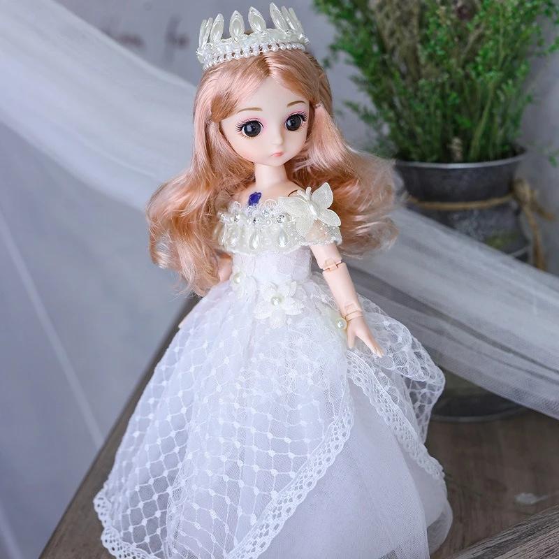 30 см 1/6 BJD Кукла-принцесса Нарядная с одеждой и обувью 20 шарниров Подвижная Милое Сладкое лицо Девочка Детский Подарок Игрушка-кукла для детей