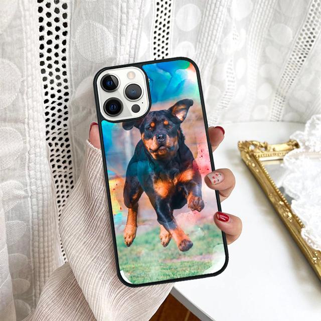 Rottweiler Dog Phone Case For Samsung Galaxy S10 S22 S23 S24 Note 10 20 Lite S20 Plus S21 Ultra Back Cover