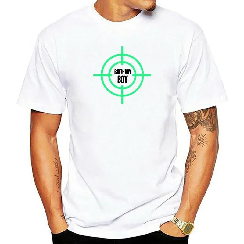 Funny Laser Tag Birthday Party Cute Laser Tag T-Shirt Classic Europe Tshirts Cotton Tops T Shirt For Fitness Tight