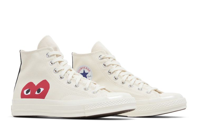 Men's Comme des Garçons Play x Converse Chuck 70 High 'Milk' 2023