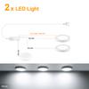 Ultra-Thin 5W LED Ceiling Panel Lights Dimmable Touch Sensor Cabinet Light For Closet, Display Shelf, Cabinet