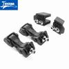JIDIXIAN A Pair Black Car Engine Hood Latch Catch Lock Cover for Jeep Wrangler TJ 1997-2006 ABS Car Exterior Accessories
