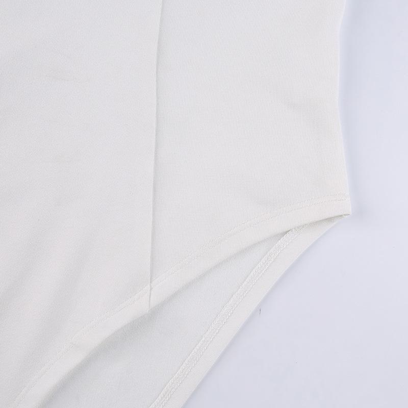 Однотонный топ с открытой спиной, боди, женские облегающие боди без рукавов с высокой талией, цельный сексуальный клубный топ, пляжная одежда с шаговым швом