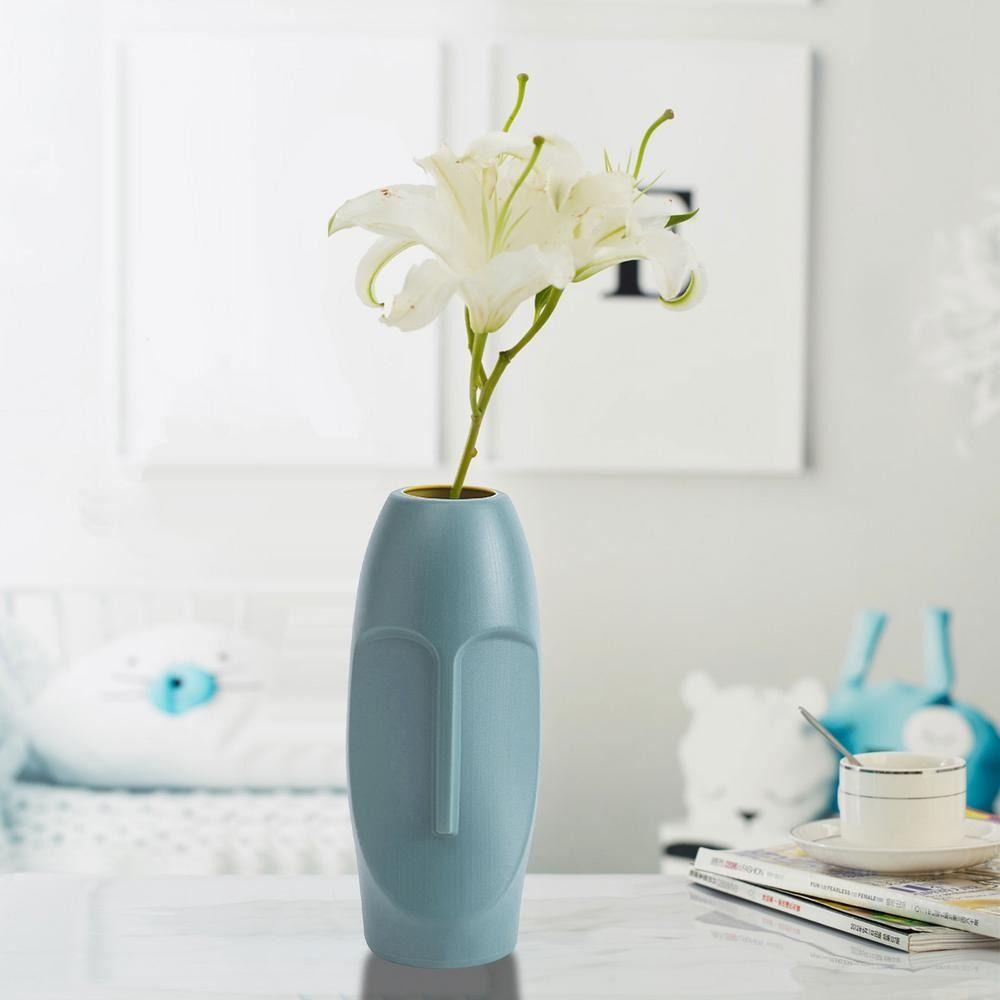 Exquisite Abstract Face Flower Vase Shatterproof Plastic Flower Pot Nordic Vase  Flower Arrangement