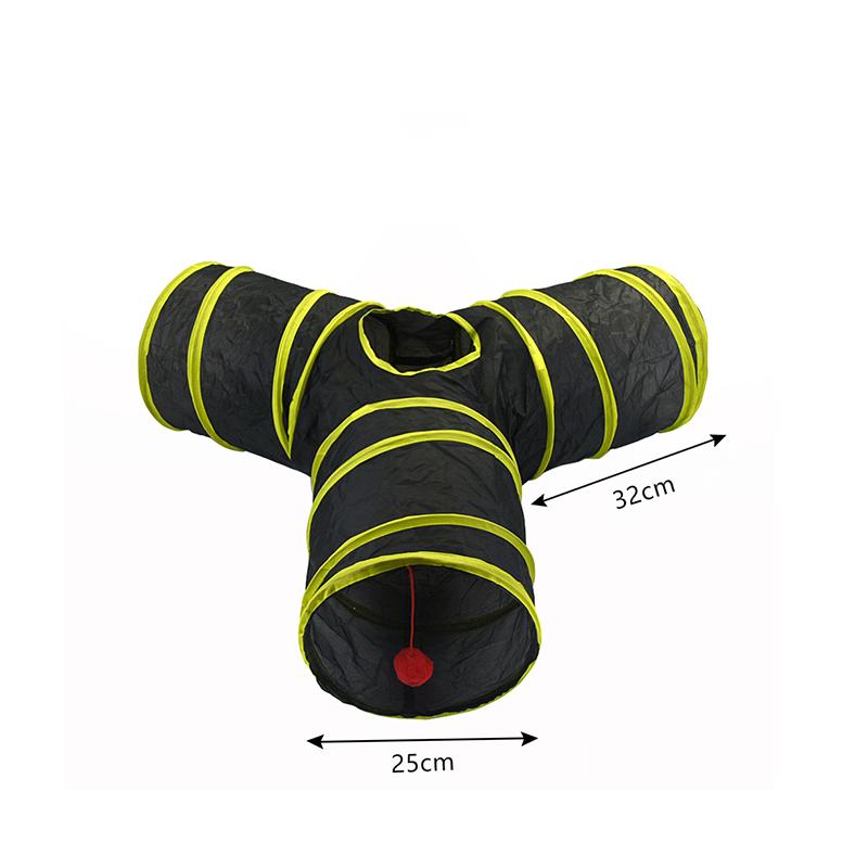 Rainbow Cat Tunnel Collapsible Pet Play Tube Interactive Hide And Seek Toy For Kitten Puppy Puzzle Exercise Agility Outdoor