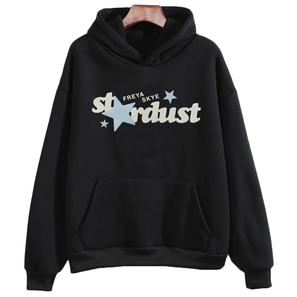 Худи Freya Skye Stardust Мужское Женское Новое Свитшот с Длинным Рукавом Осень Зима Мода Повседневная Одежда Свободный Хай-стрит Пуловер