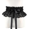 Fashion Casual High Waist Wide Waist Band Ladies Dress Cummerbands Corset Waistband Lace Tie Belt