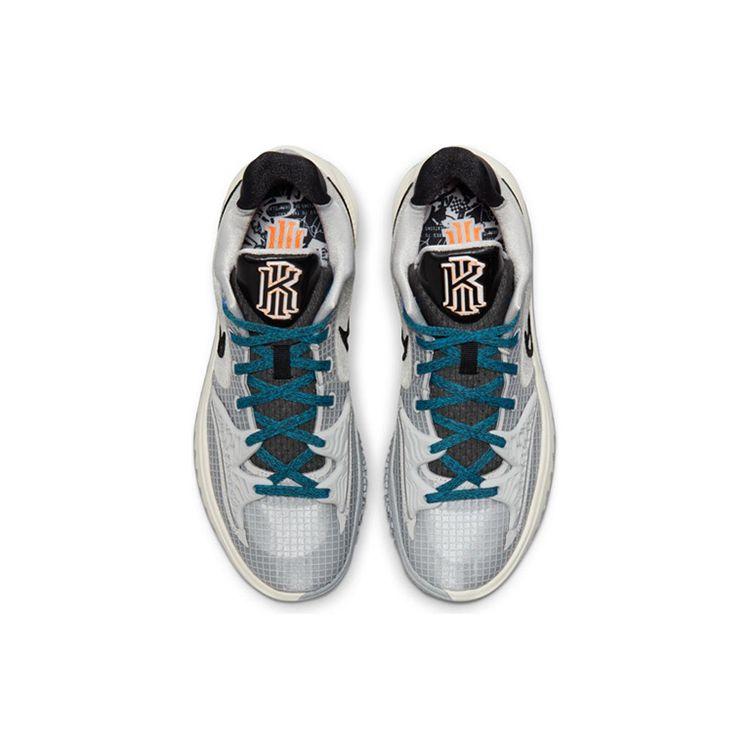 Nike Кроссовки унисекс Kyrie Low 4 EP Grey Fog Sapphire Total-Orange Black CZ0105-004