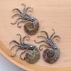 Colorful Seashells Octopus Brooch Pins Exaggerated Design Corsage Pin Metal Brooches for Women Clothing Bags Decorations