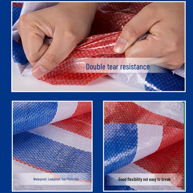 Wen Zhi Wu Three-Color Striped Waterproof Tarpaulin